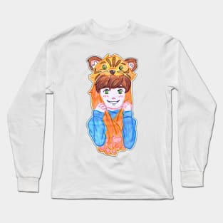 Tiger boy raww Long Sleeve T-Shirt